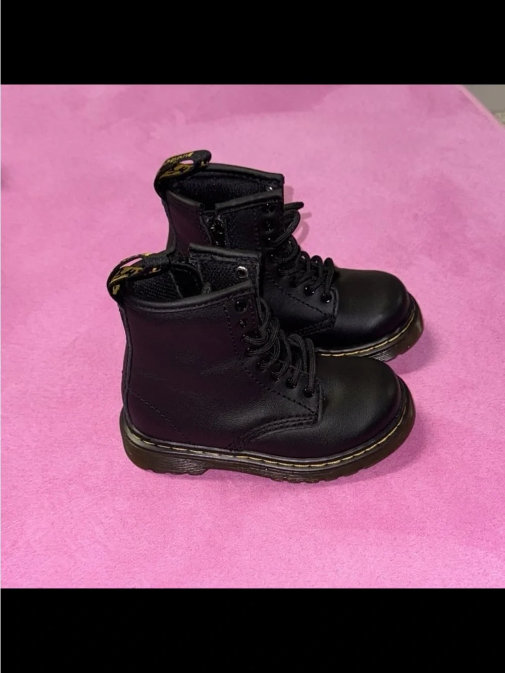 Toddler Dr. Martens Black Lace-Up Boots
